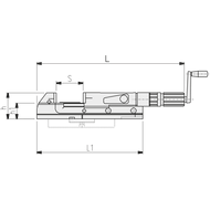 Maschinenschraubstock BB 125mm mechanisch/hydraulisch